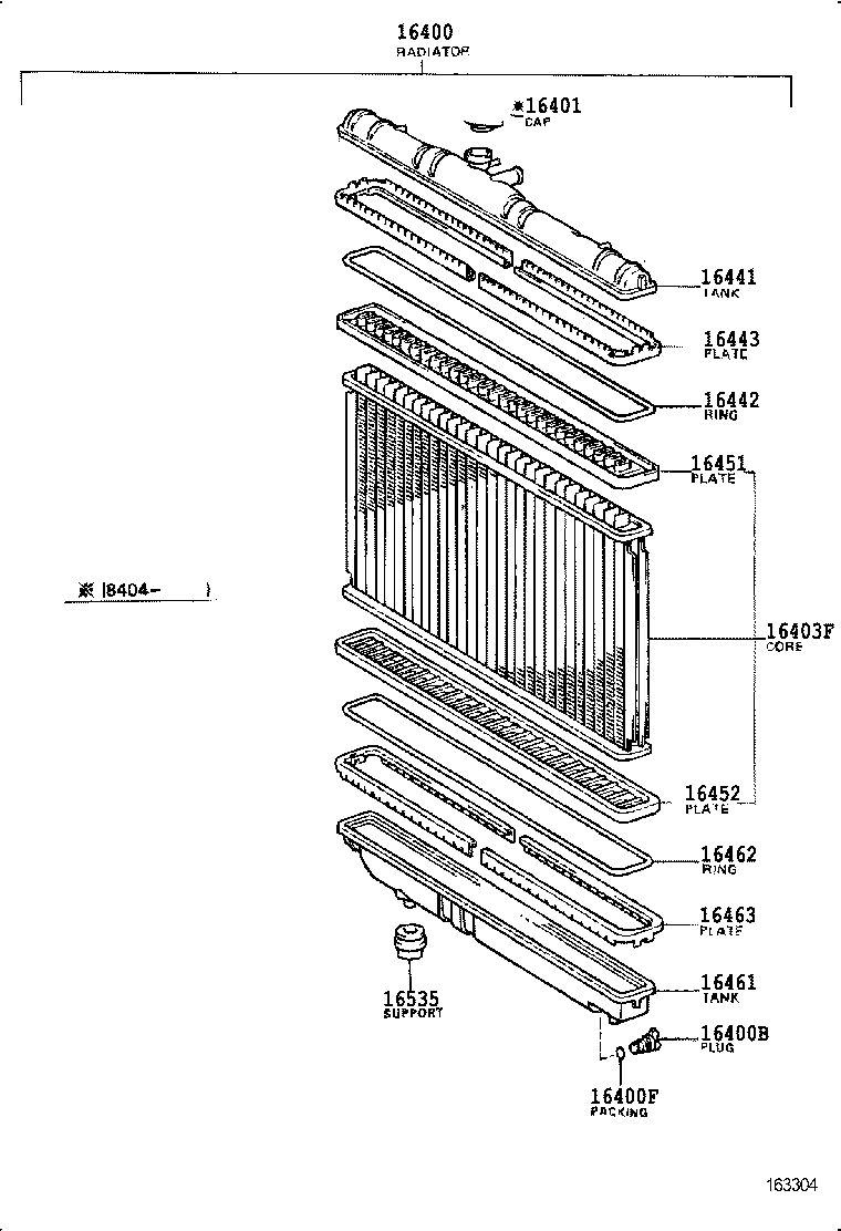 99555-00140 HOSE, WATER BY-PASS, NO.3 product image