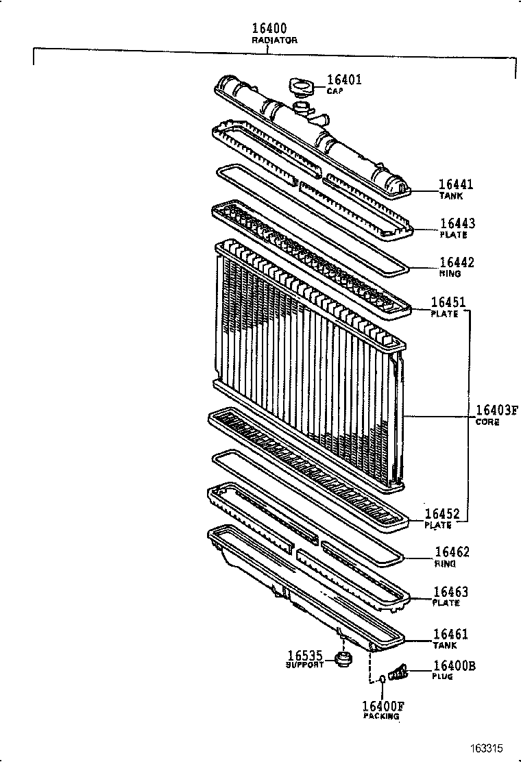16264-74020 HOSE, WATER BY-PASS, NO.2 product image