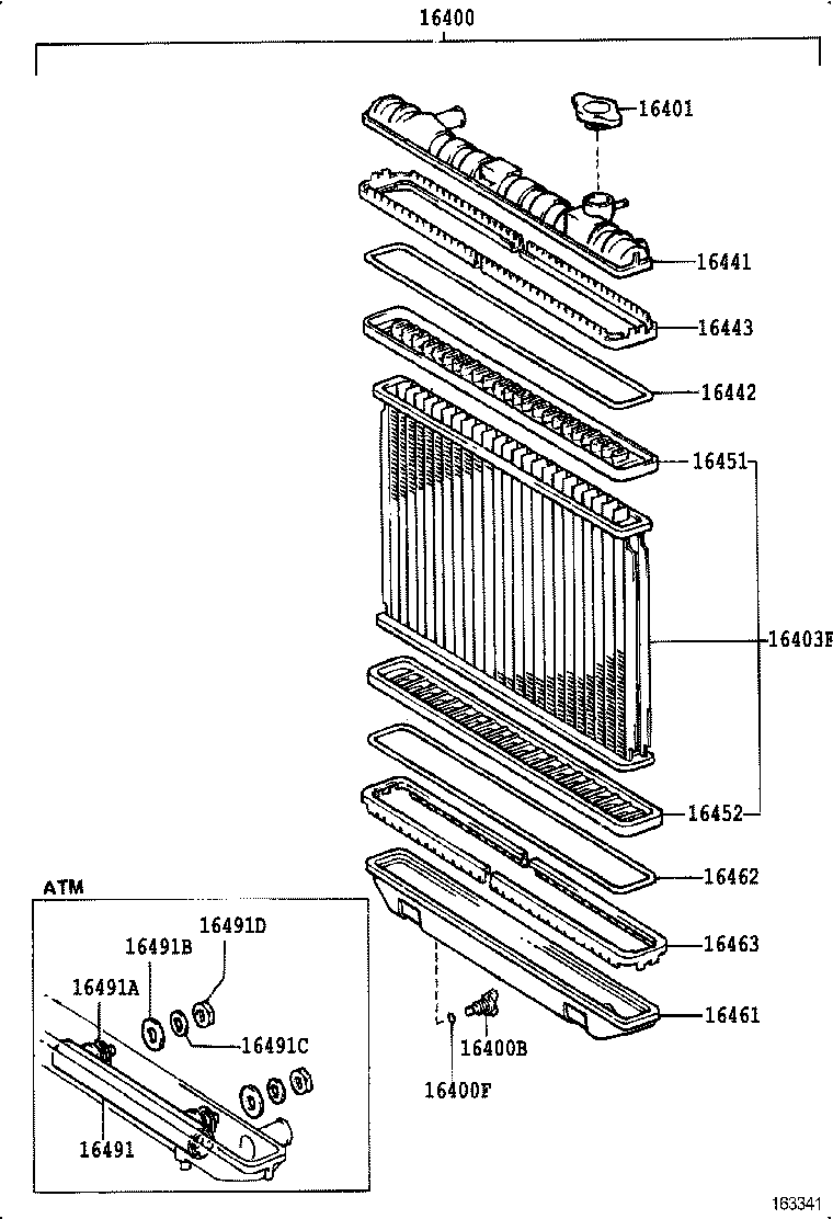 16381-70021 BAR, FAN BELT ADJUSTING product image