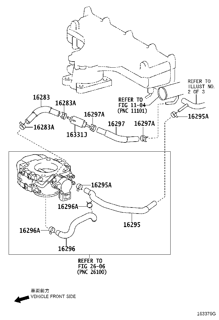 16206-33040 Water Bypass Pipe product image