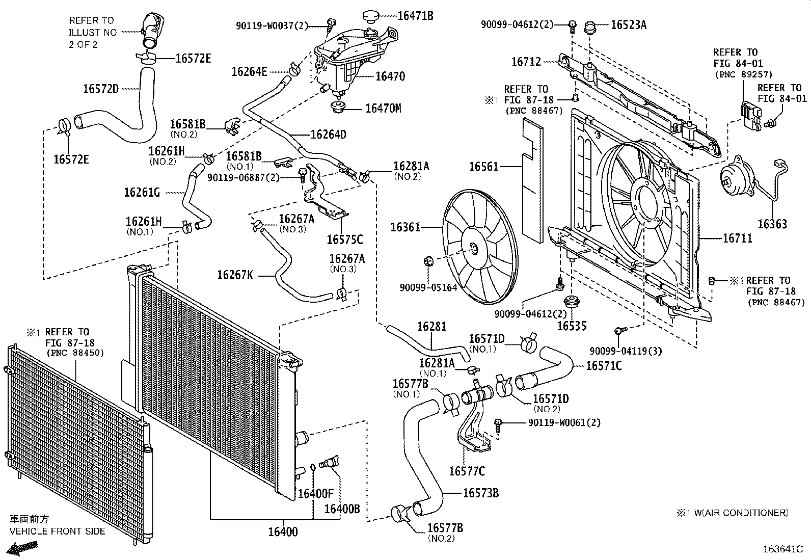 16264-37041 HOSE, WATER BY-PASS, NO.2 product image