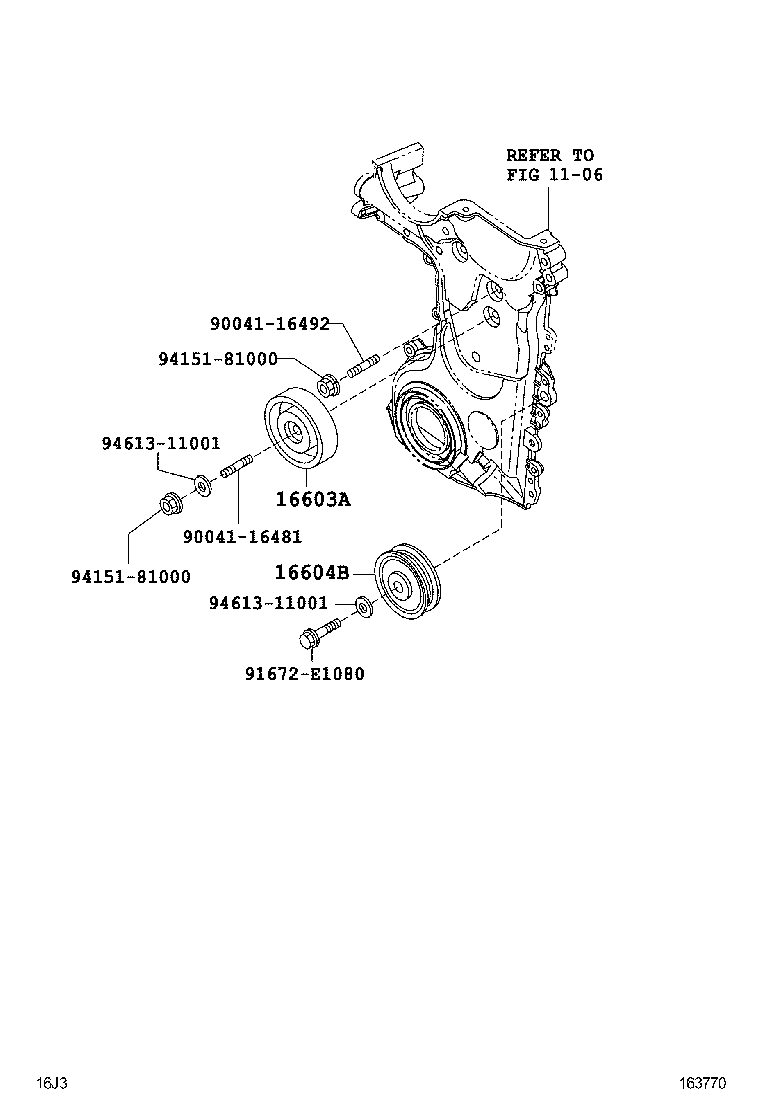 16337-97401 HOSE, WATER BY-PASS, NO.2 product image