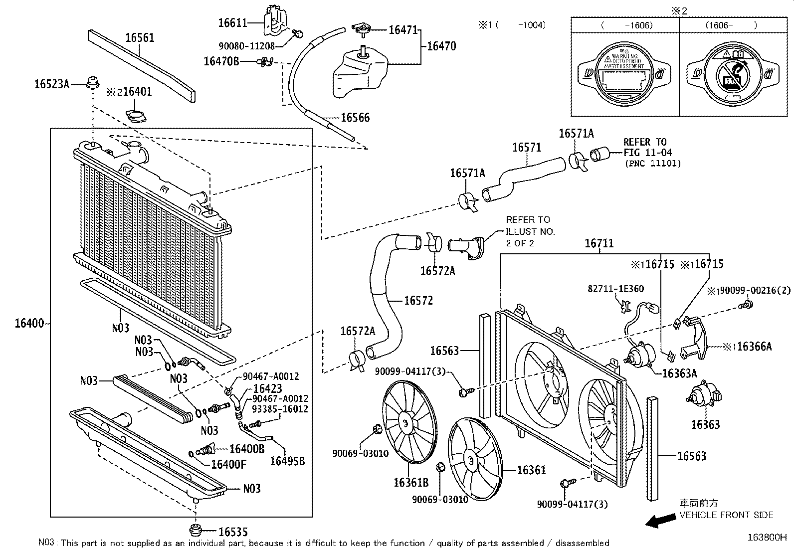 Toyota 16032-0V050 HOUSING, WATER INLET