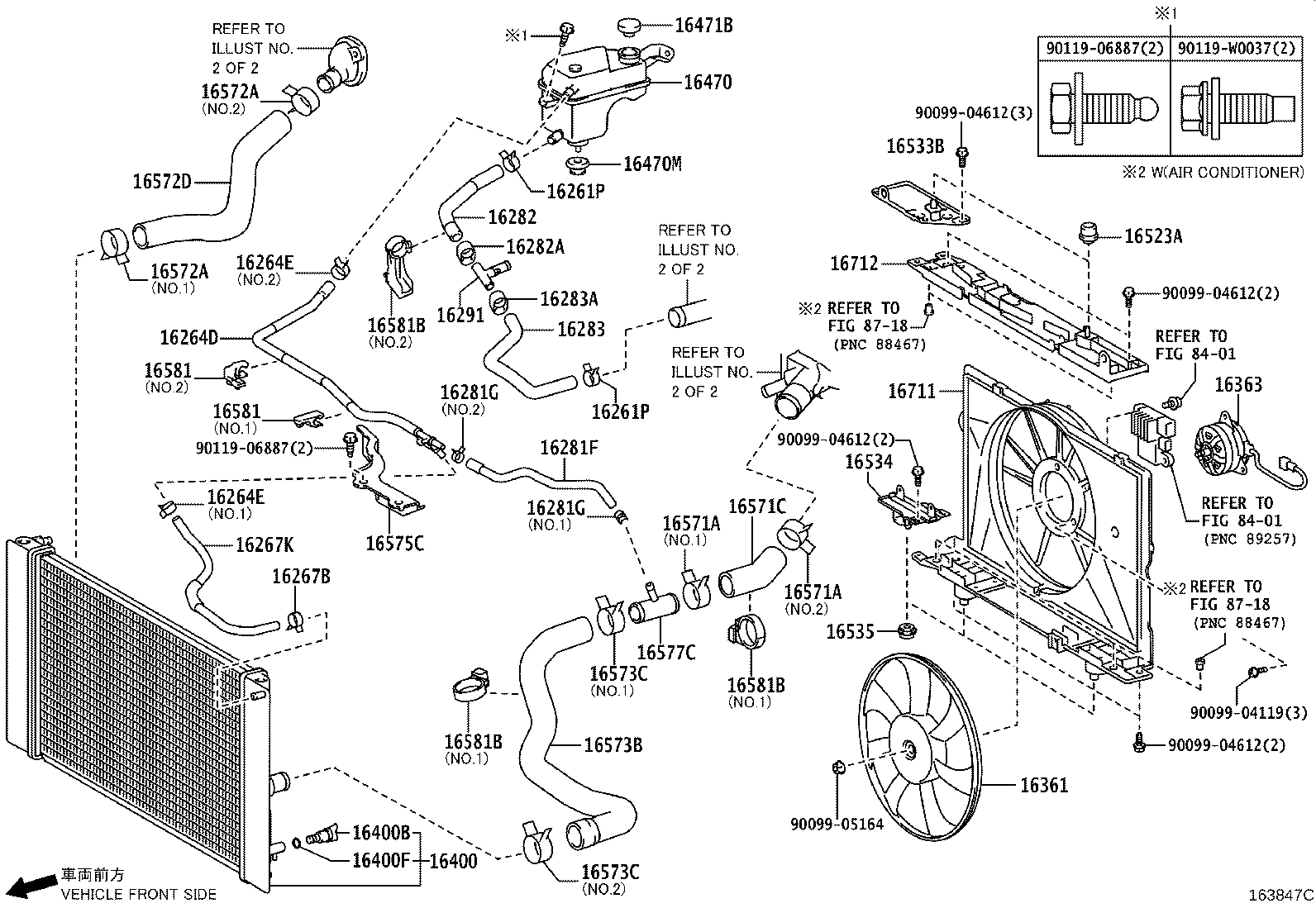 16261-37081 HOSE, WATER BY-PASS product image