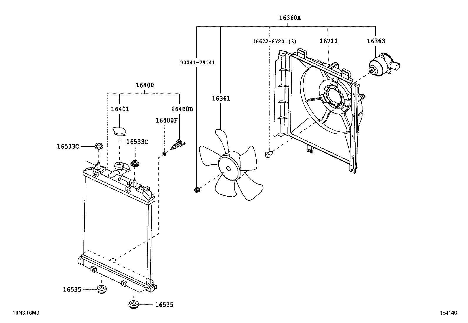 16381-B1050 BAR, FAN BELT ADJUSTING product image