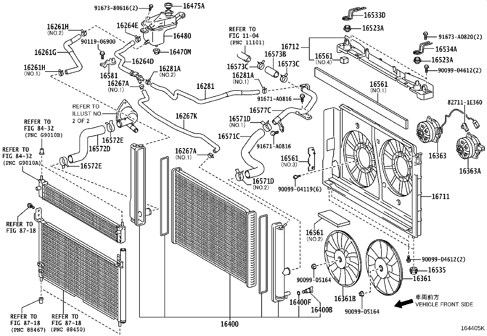 16261-37170 HOSE, WATER BY-PASS, NO.1 product image