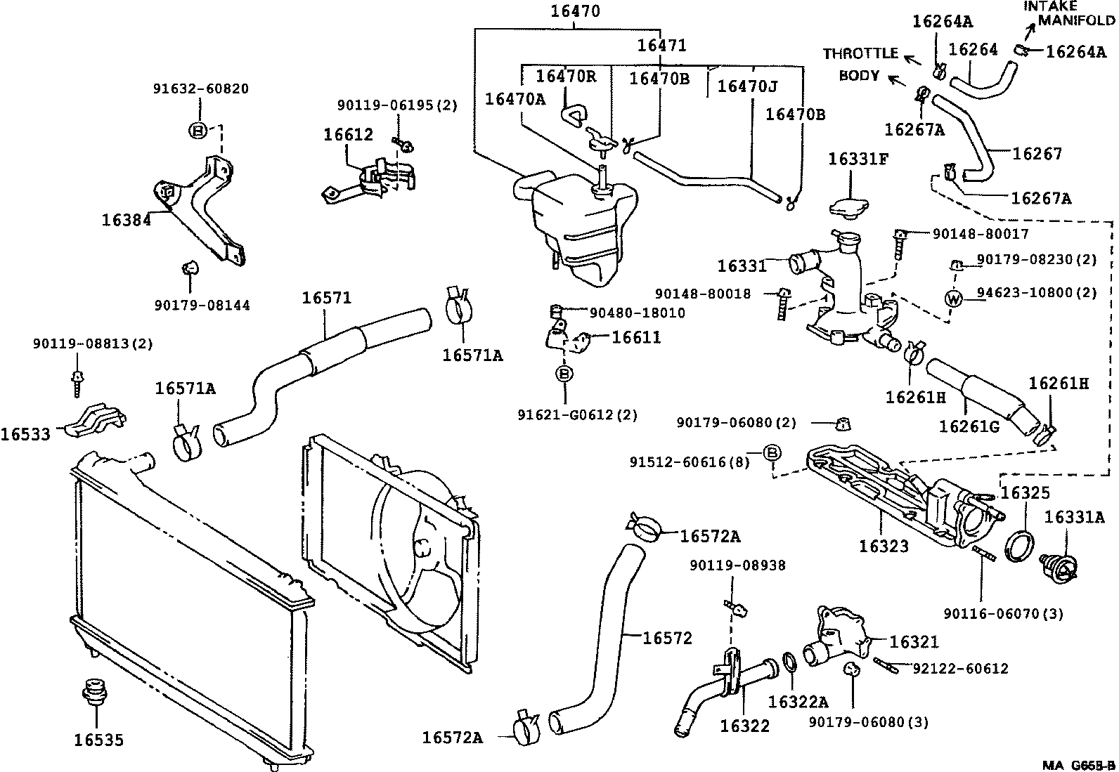 16331-0A010 OUTLET, WATER product image