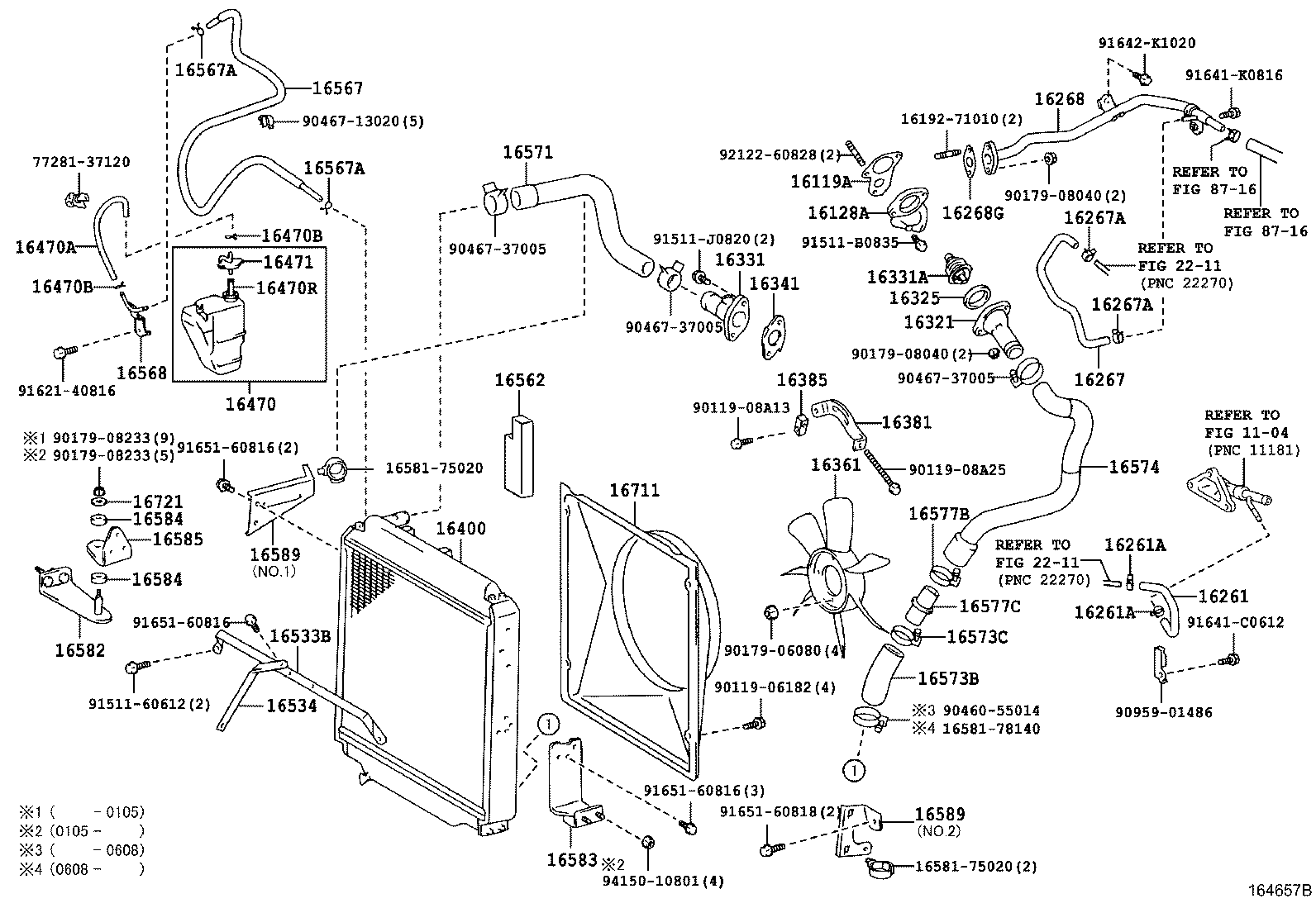16572-78050 HOSE, RADIATOR, OUTLET product image
