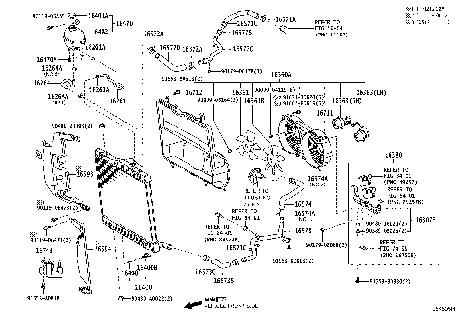 16025-30020 PIPE SUB-ASSY, WATER BY-PASS, NO.5 product image