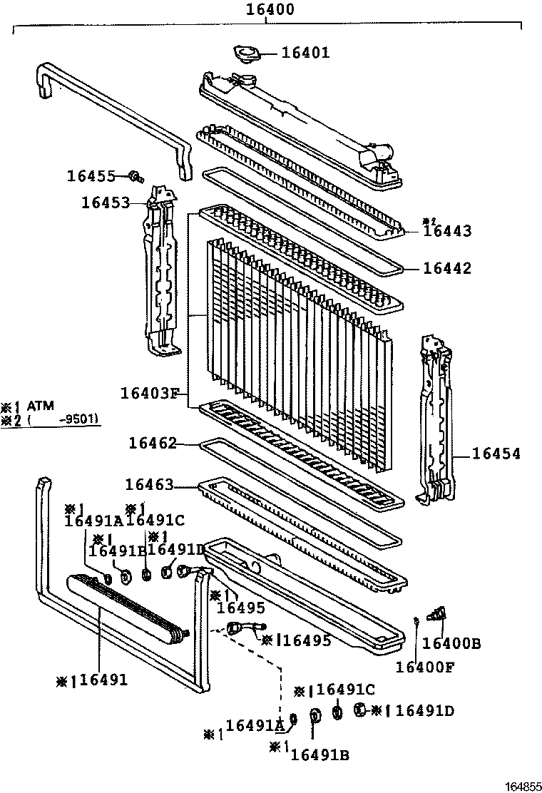 16400-66050 RADIATOR ASSY product image