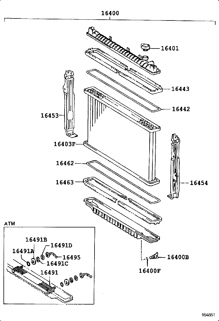16400-66050 RADIATOR ASSY product image