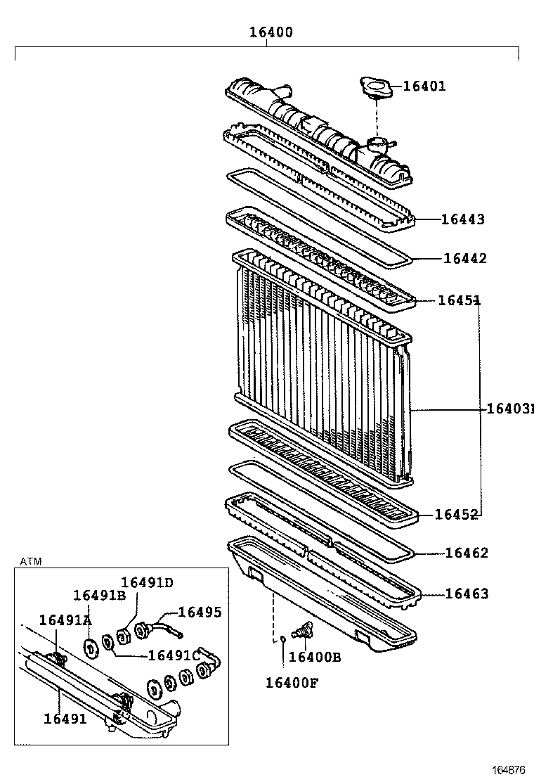 16381-70042 BAR, FAN BELT ADJUSTING product image
