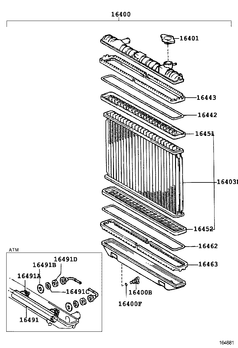 16381-70042 BAR, FAN BELT ADJUSTING product image