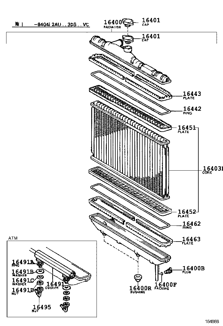 16264-15010 HOSE, WATER BY-PASS, NO.2 product image