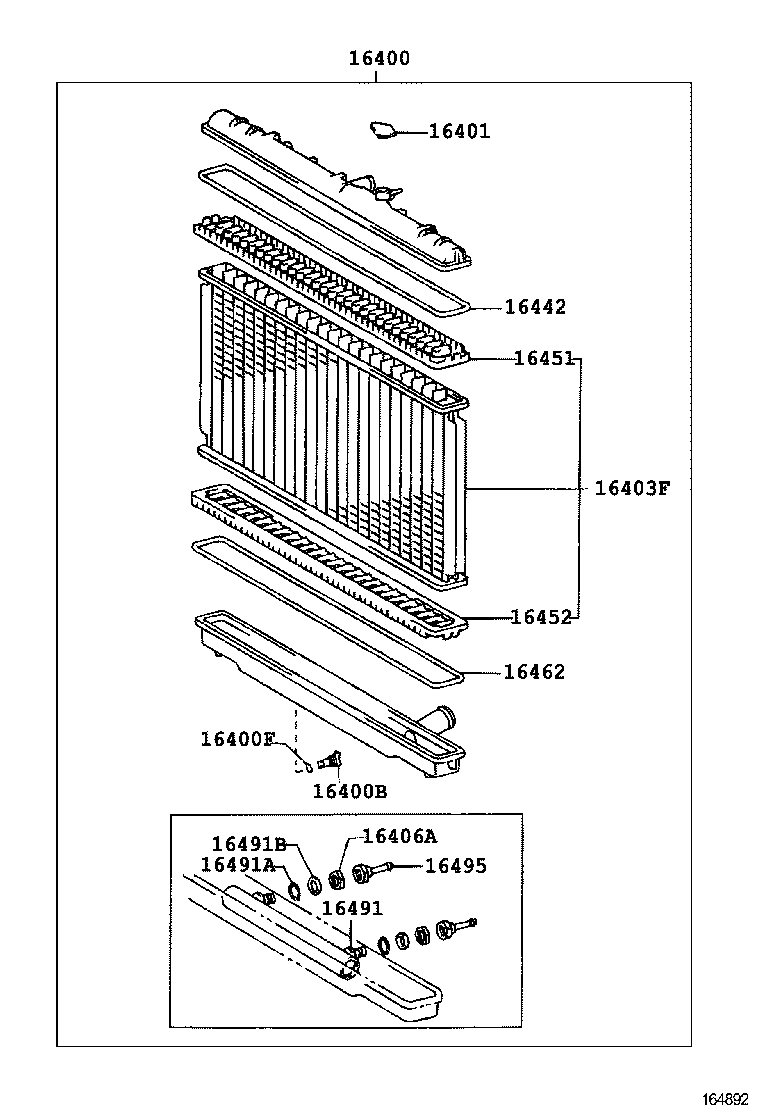 16261-88401 HOSE, WATER BY-PASS product image