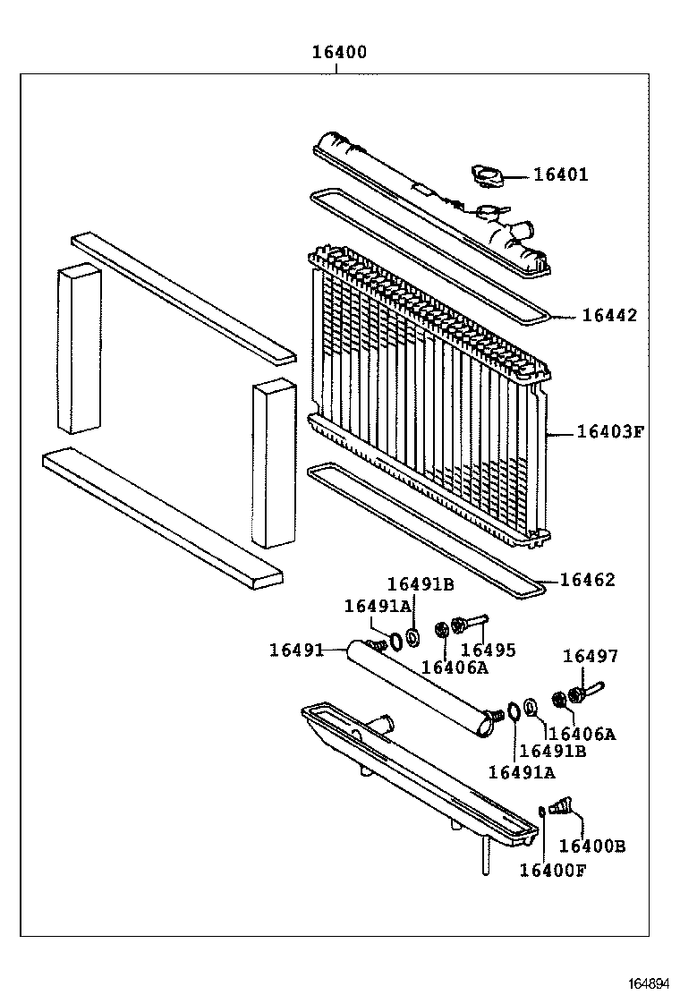 16264-70080 HOSE, WATER BY-PASS, NO.2 product image