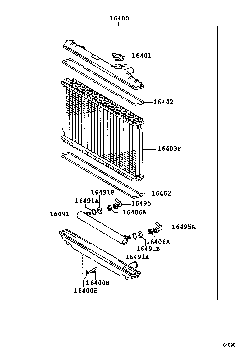 16264-70080 HOSE, WATER BY-PASS, NO.2 product image