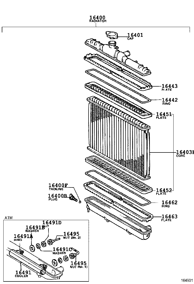 16381-11010 BAR, FAN BELT ADJUSTING product image