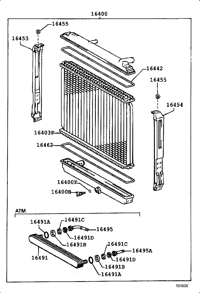 16381-58140 BAR, FAN BELT ADJUSTING product image