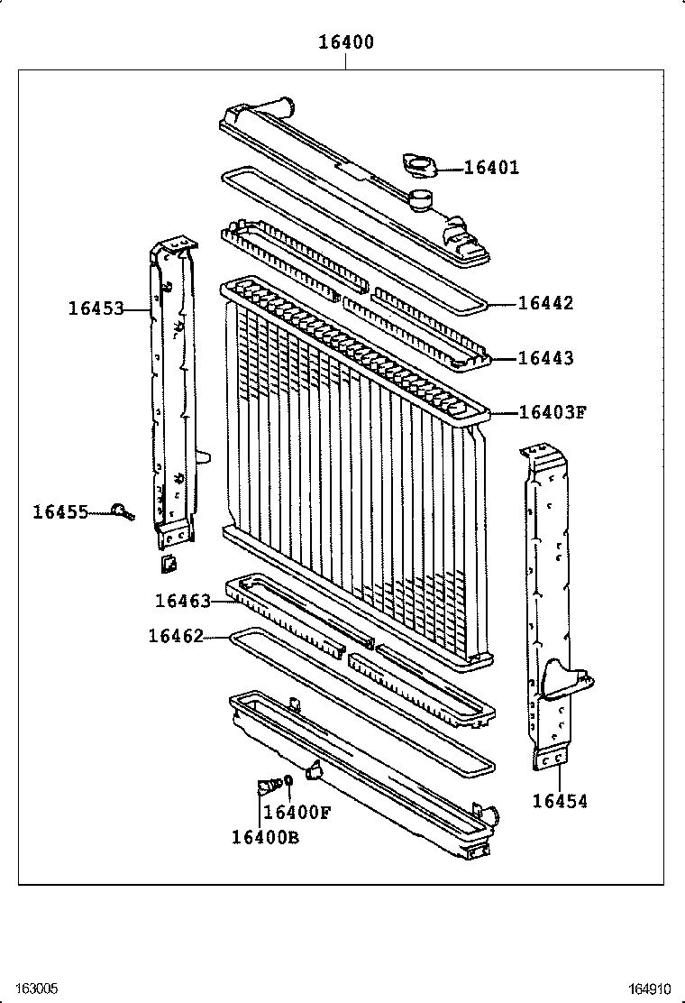 16381-89103 BAR, FAN BELT ADJUSTING product image