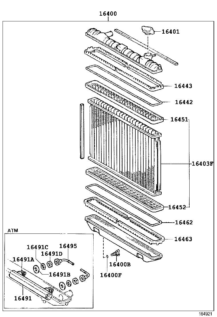 16381-70031 BAR, FAN BELT ADJUSTING product image