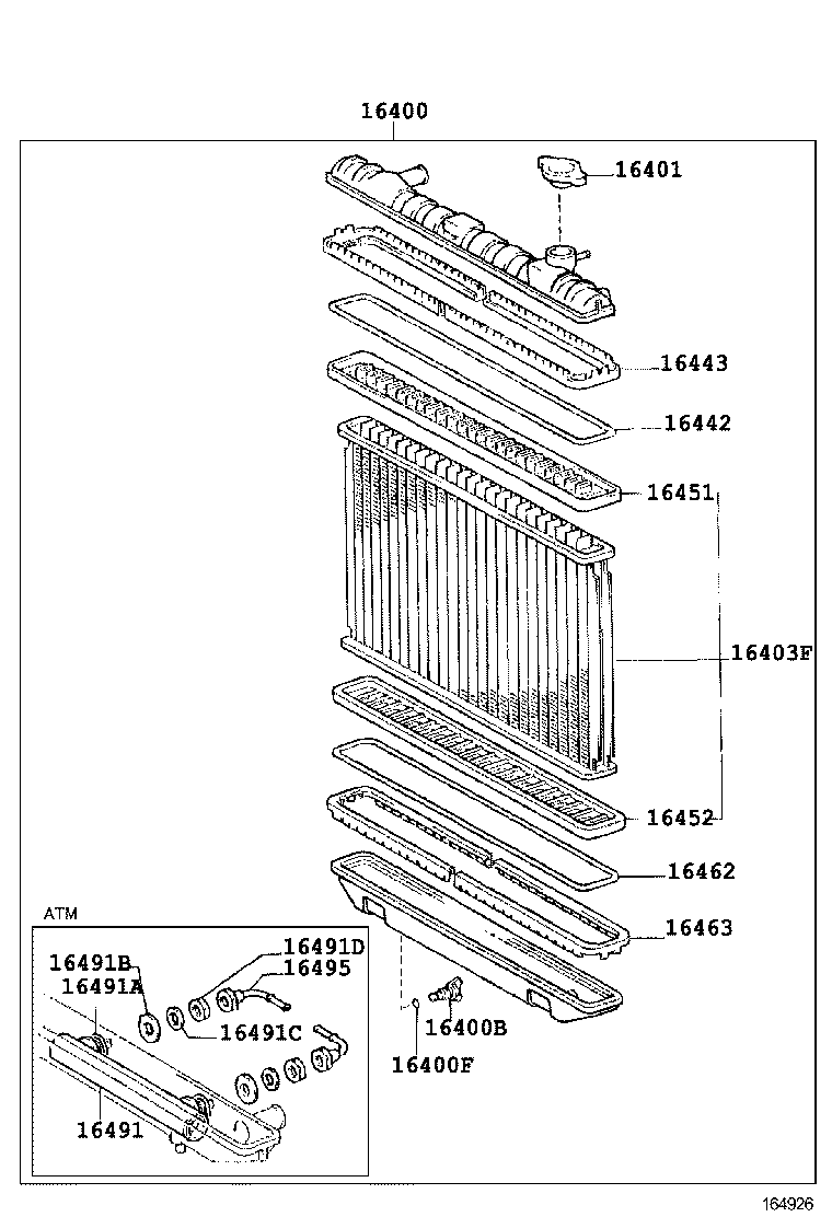 16333-70040 HOUSING, WATER OUTLET product image
