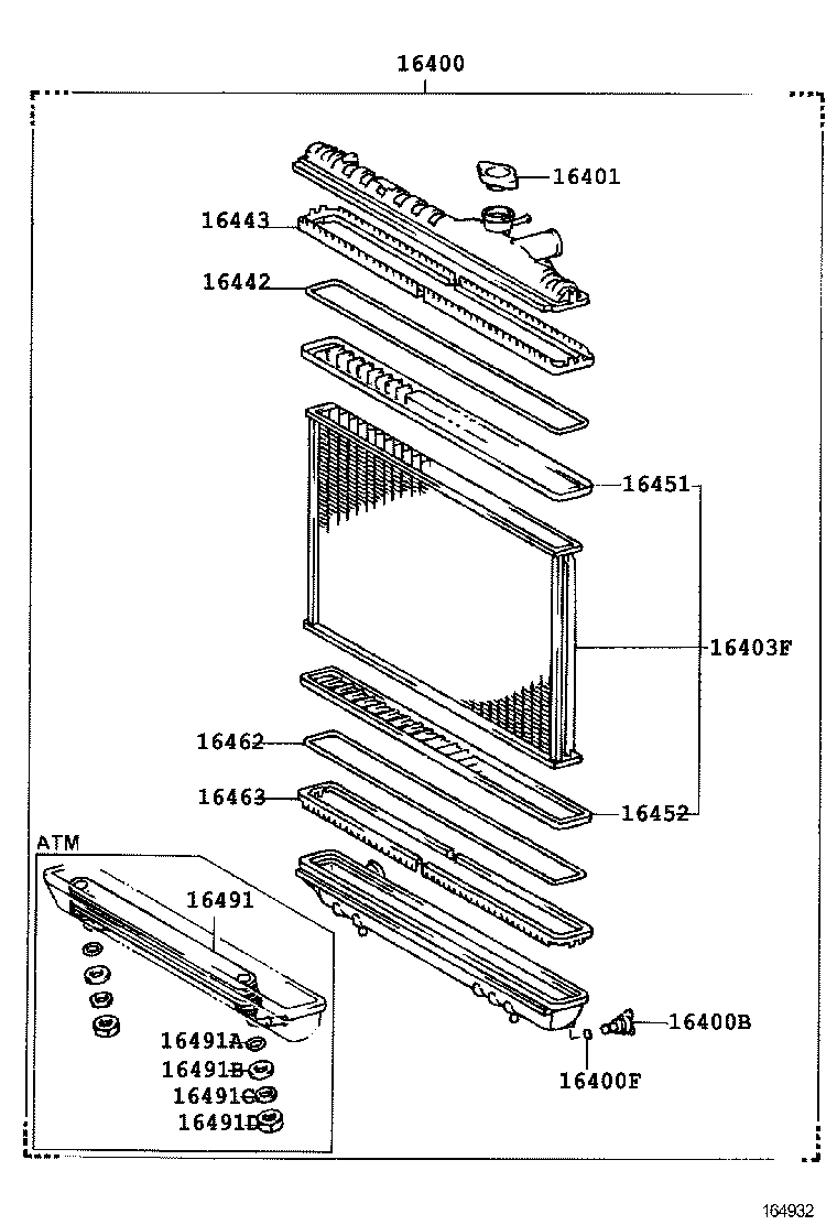 16400-70240 RADIATOR ASSY product image