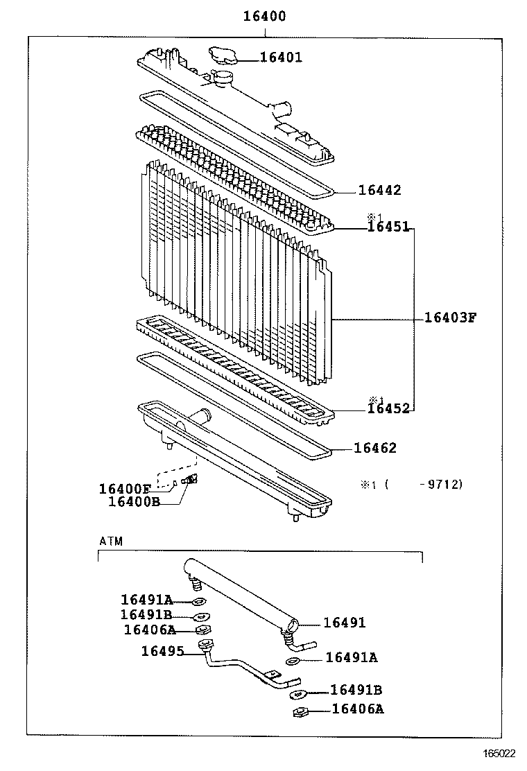 16261-74130 HOSE, WATER BY-PASS product image