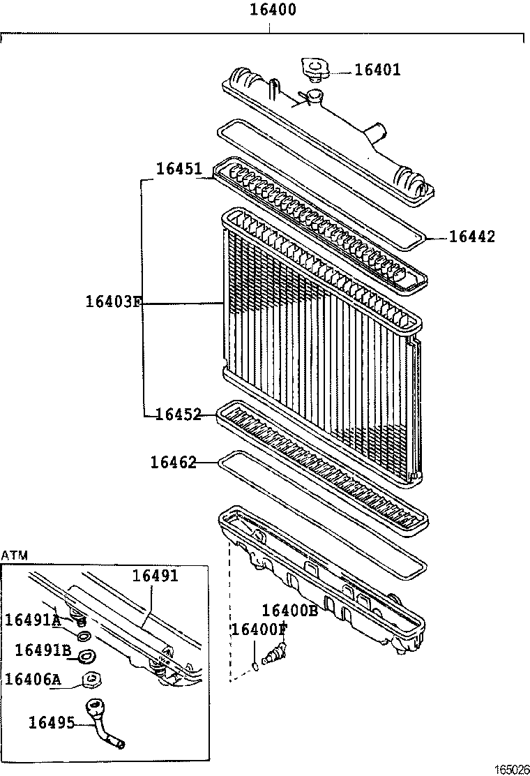 16363-64100 MOTOR, COOLING FAN product image