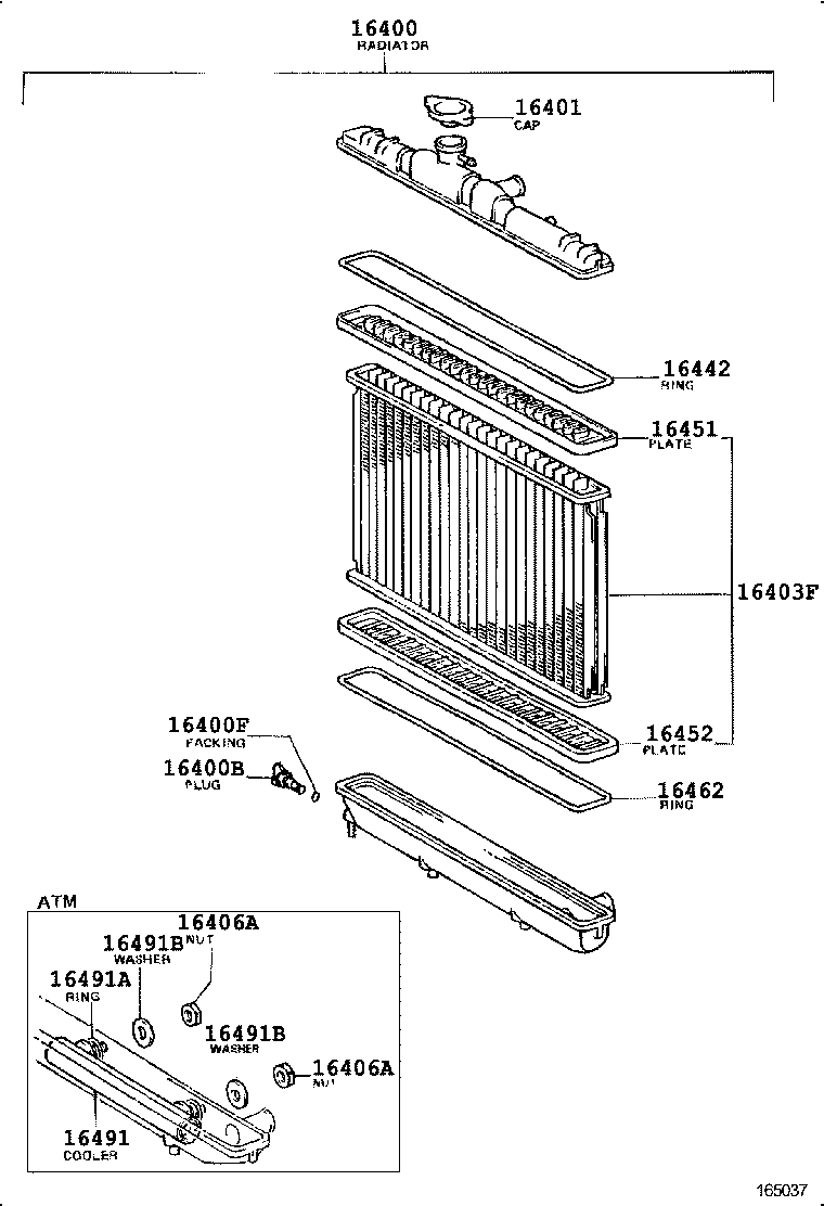 16261-11050 HOSE, WATER BY-PASS product image