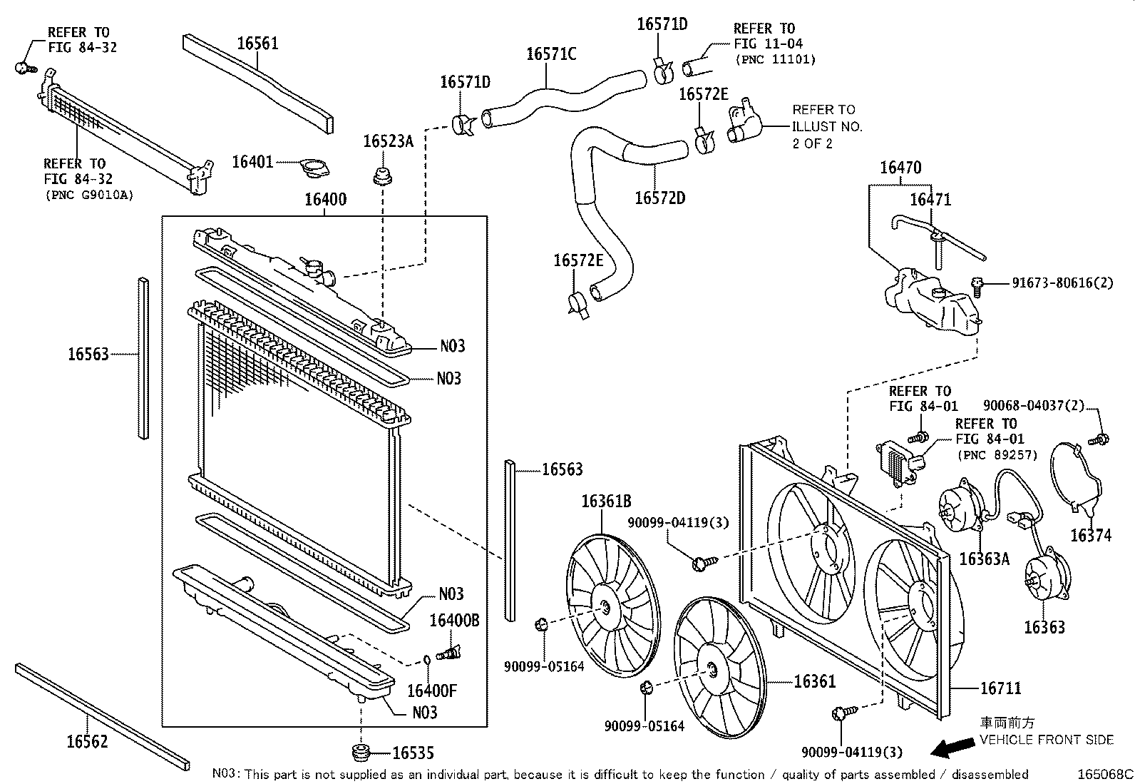 Toyota 16031-36010 WATER INLET SUB-ASSY, W/THERMOSTAT