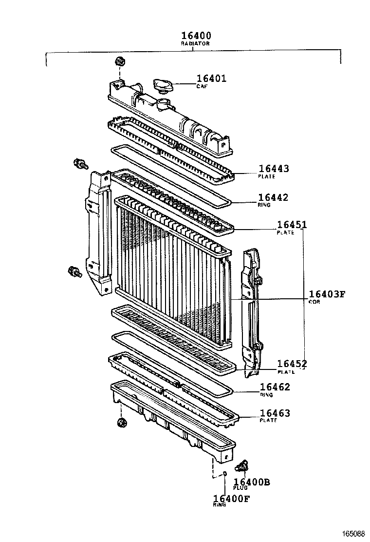 16400-54082 RADIATOR ASSY product image