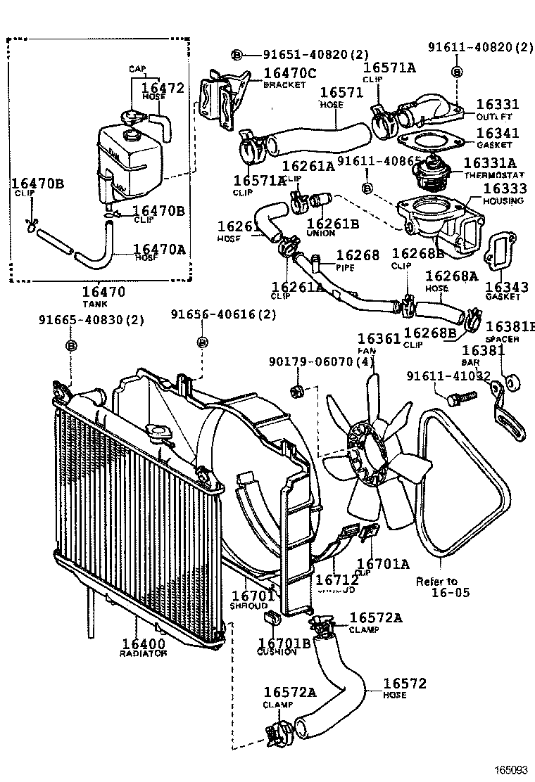 16303-26042 HOUSING, WATER OUTLET product image