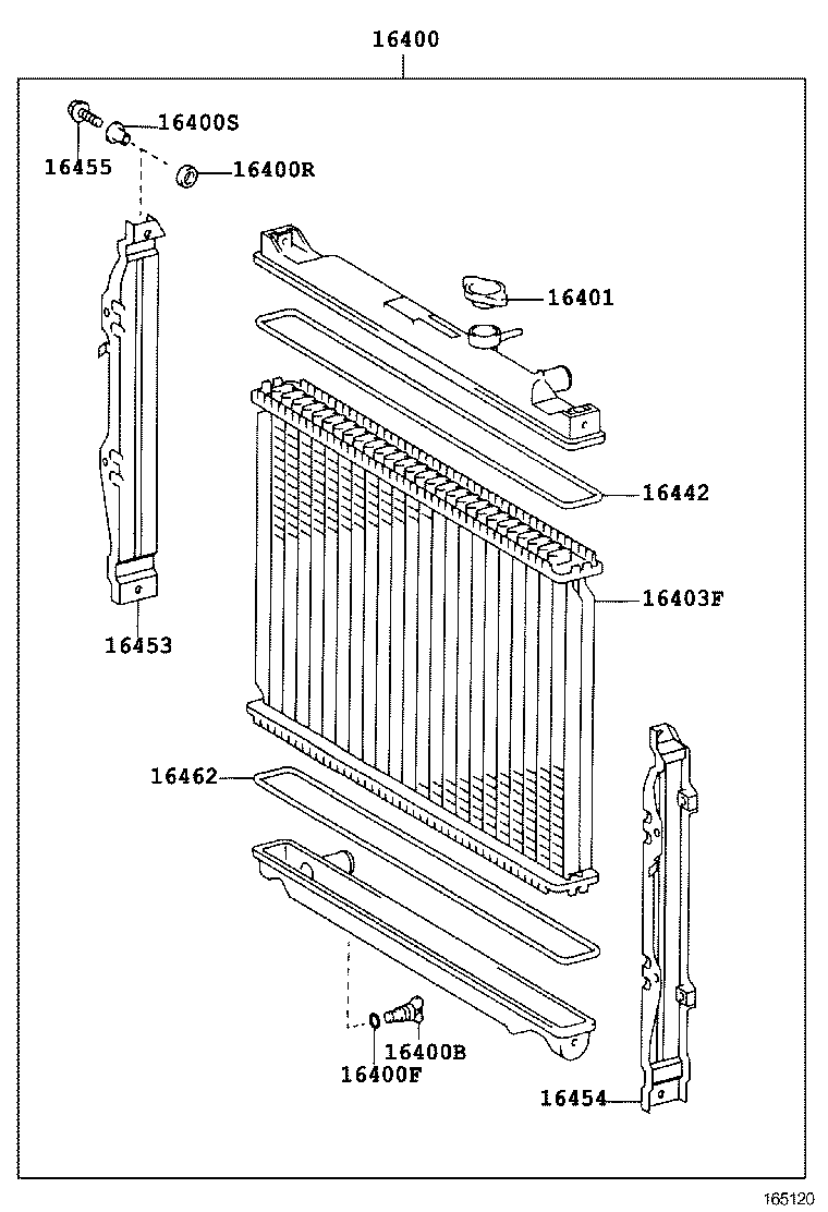 16400-75190 RADIATOR ASSY product image