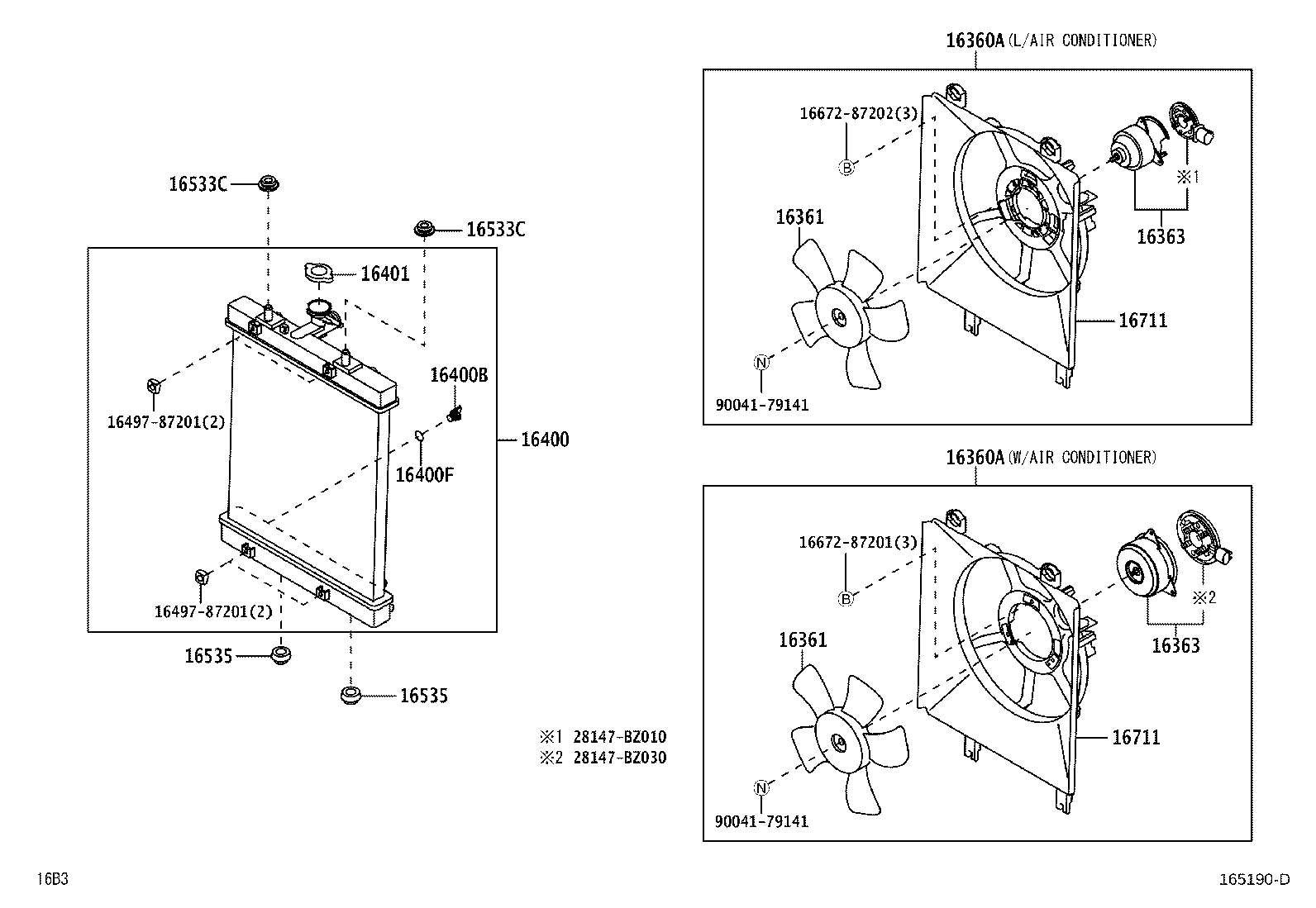 16264-BZ140 HOSE, WATER BY-PASS, NO.2 product image
