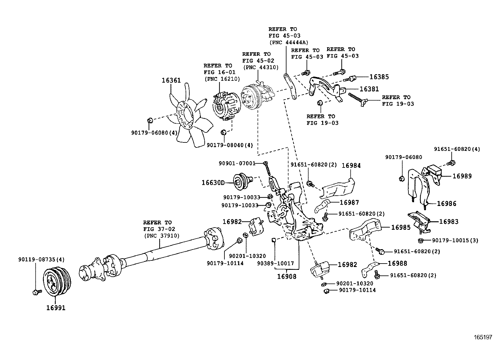 16381-64120 BAR, FAN BELT ADJUSTING product image