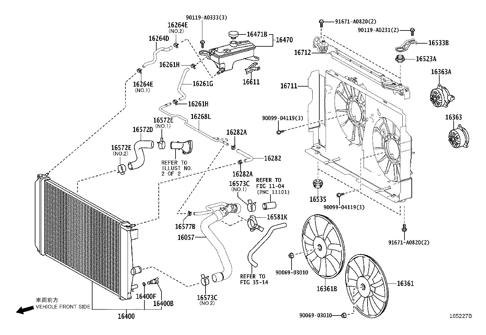 Toyota 16400-28591 RADIATOR ASSY