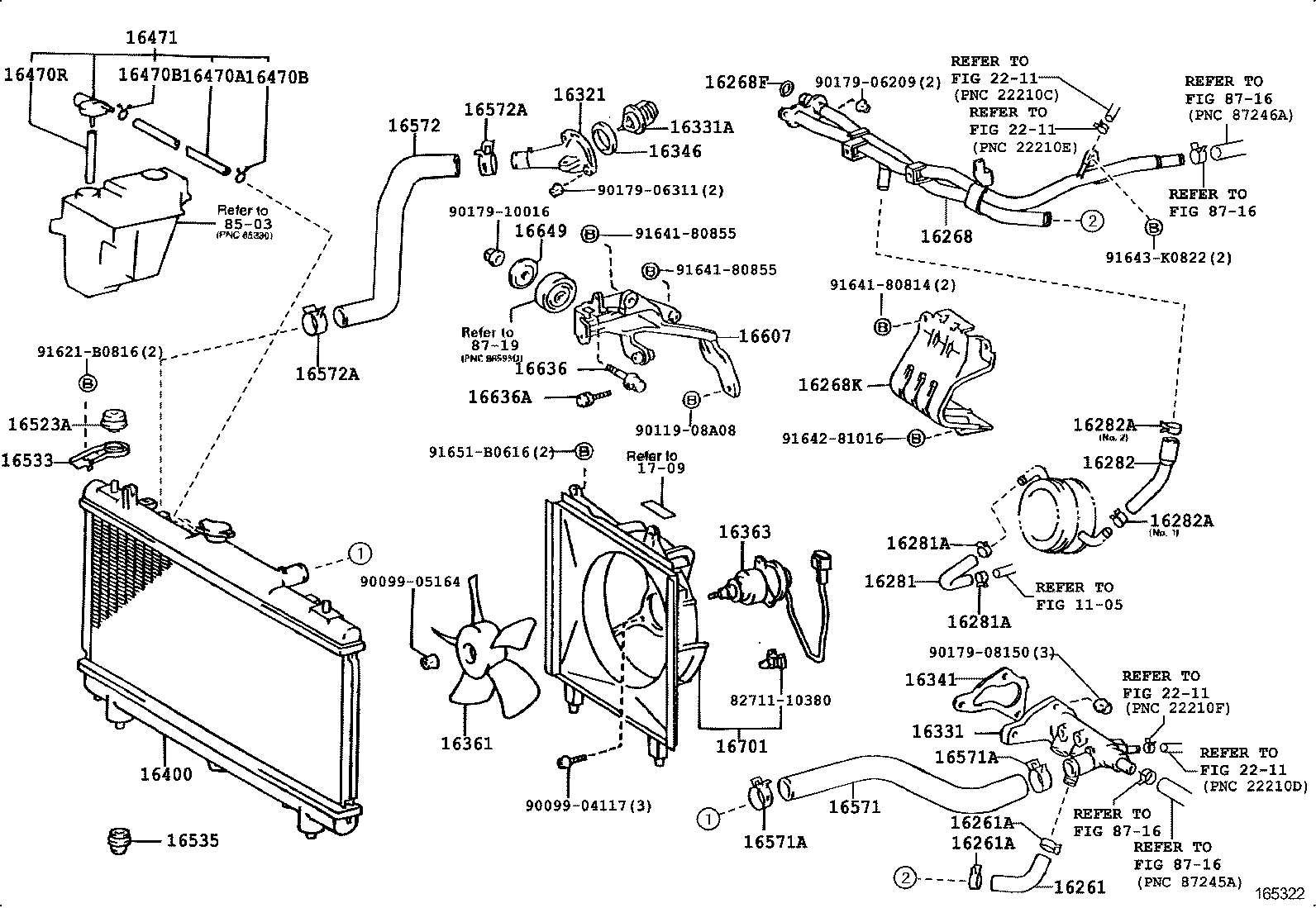 16572-11240 HOSE, RADIATOR, OUTLET product image