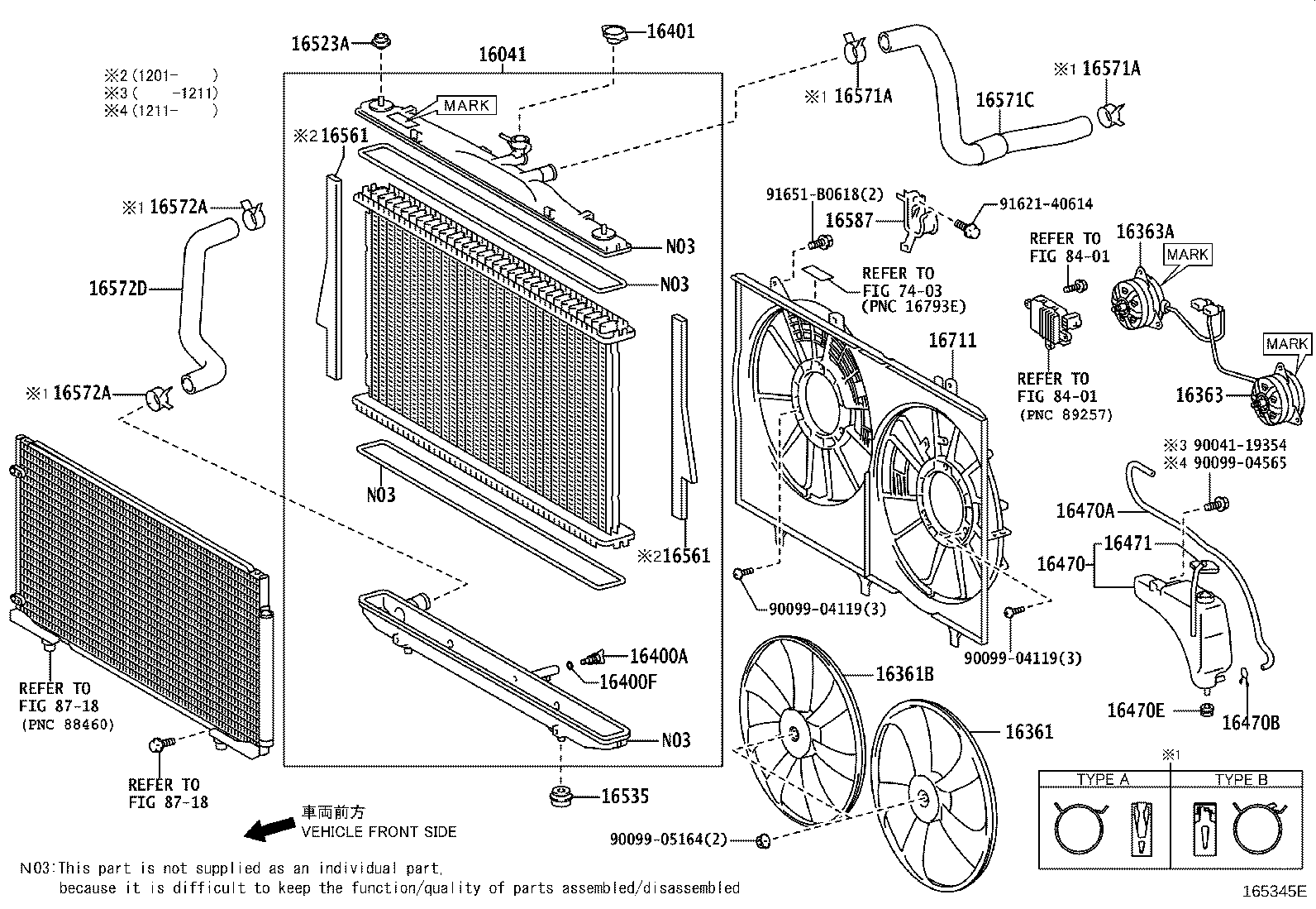 Toyota 16363-46170 MOTOR, COOLING FAN