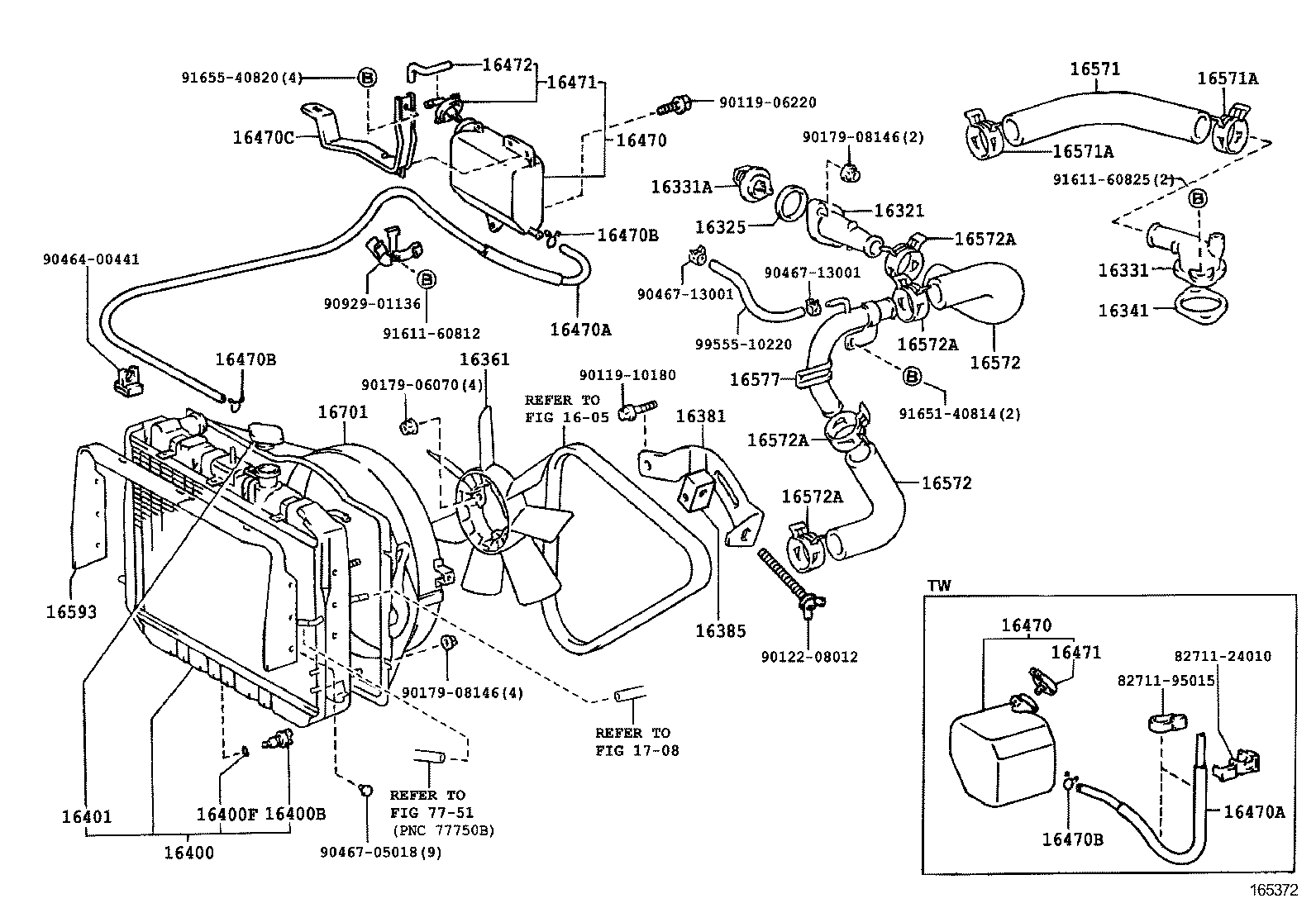 16400-71140 RADIATOR ASSY product image