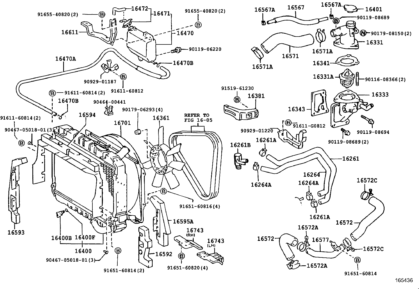 16381-54081 BAR, FAN BELT ADJUSTING product image