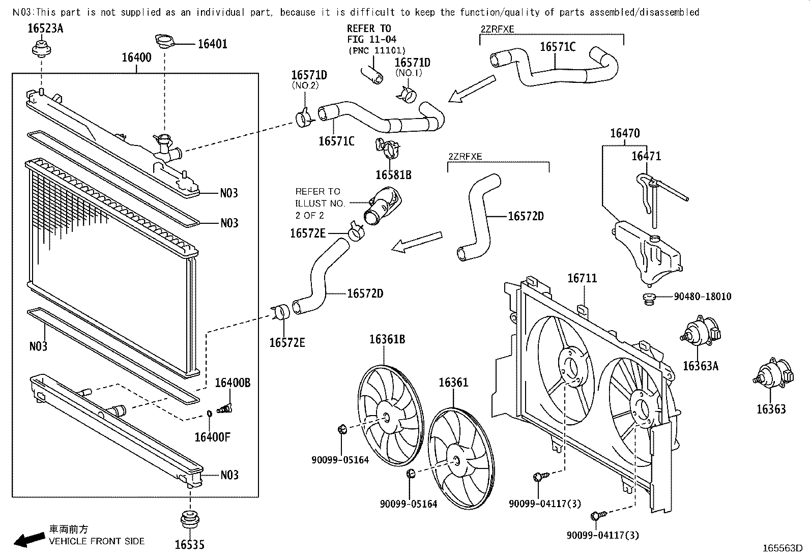 16470-37021 TANK ASSY, RADIATOR RESERVE product image