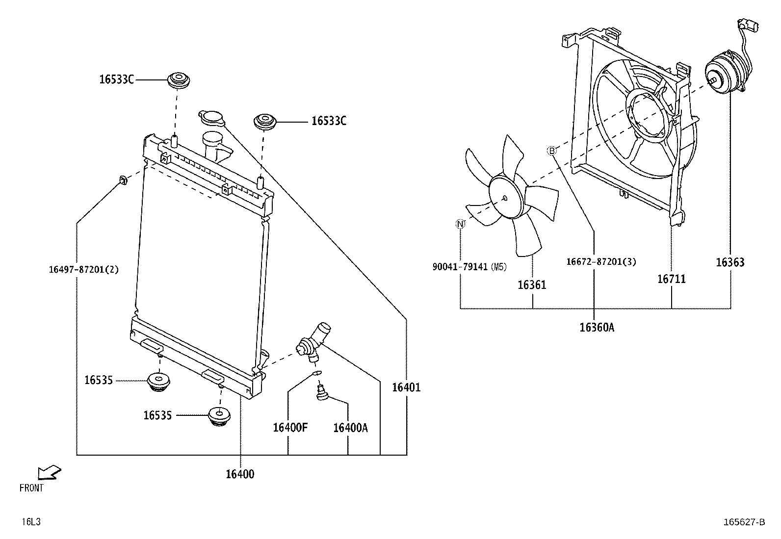 16360-B2142 FAN ASSY, W/MOTOR product image