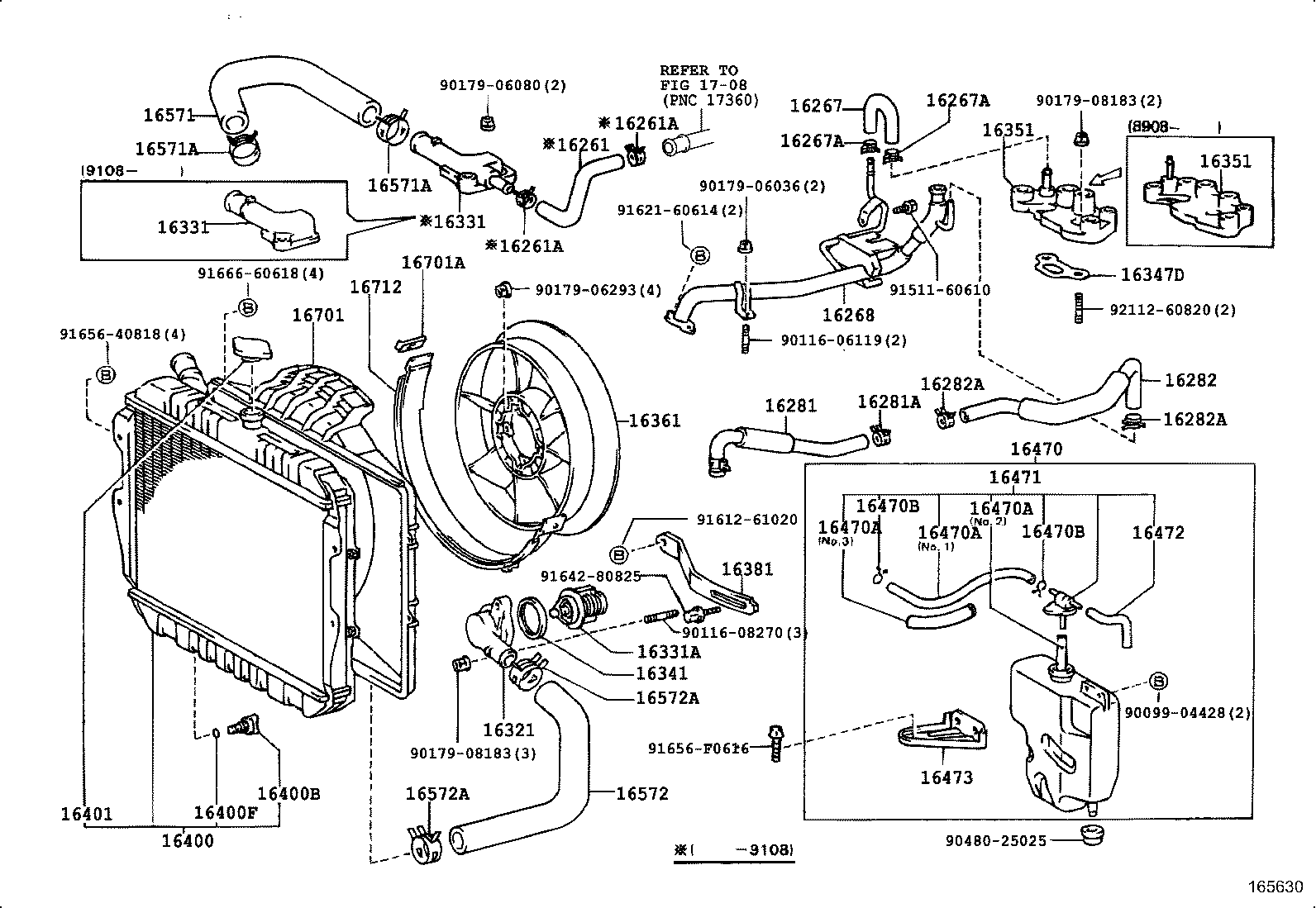 16572-35150 HOSE, RADIATOR, OUTLET product image