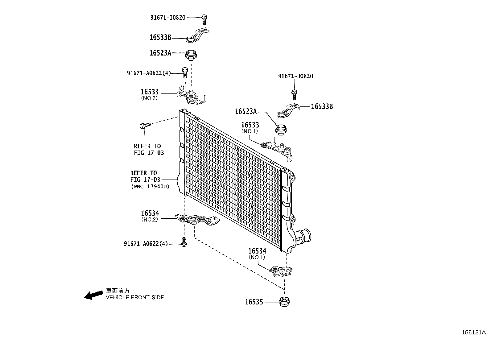 16264-26060 HOSE, WATER BY-PASS, NO.2 product image
