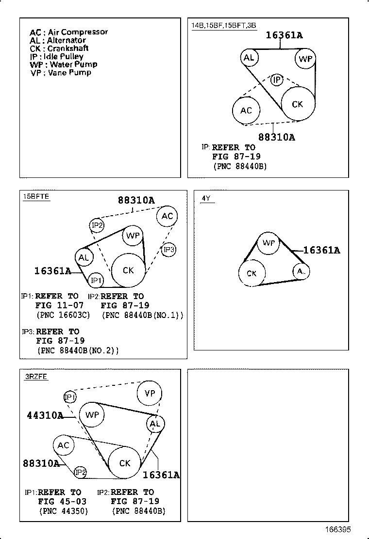 90916-02408 BELT, V(FOR FAN & ALTERNATOR) product image
