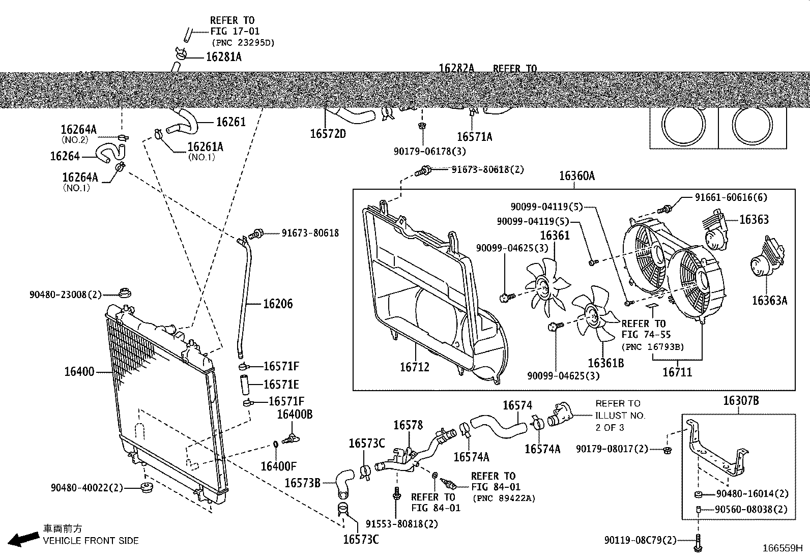 16261-30280 HOSE, WATER BY-PASS product image