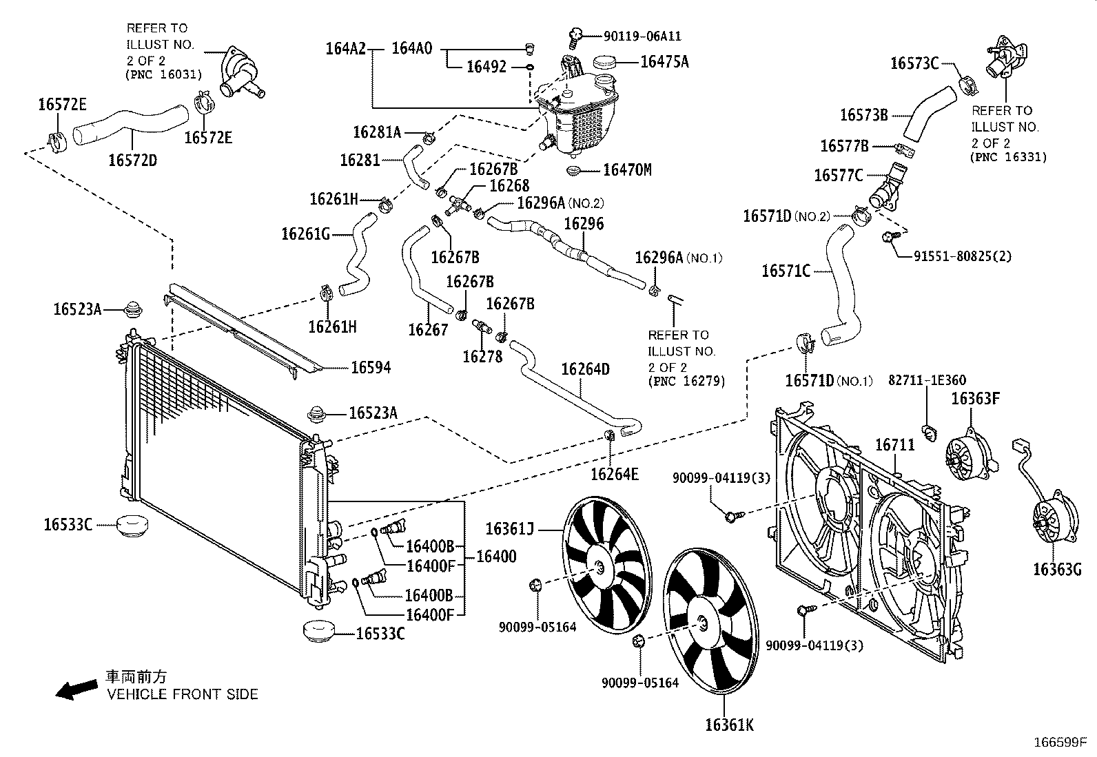 16571-47110 HOSE, RADIATOR, NO.1 product image