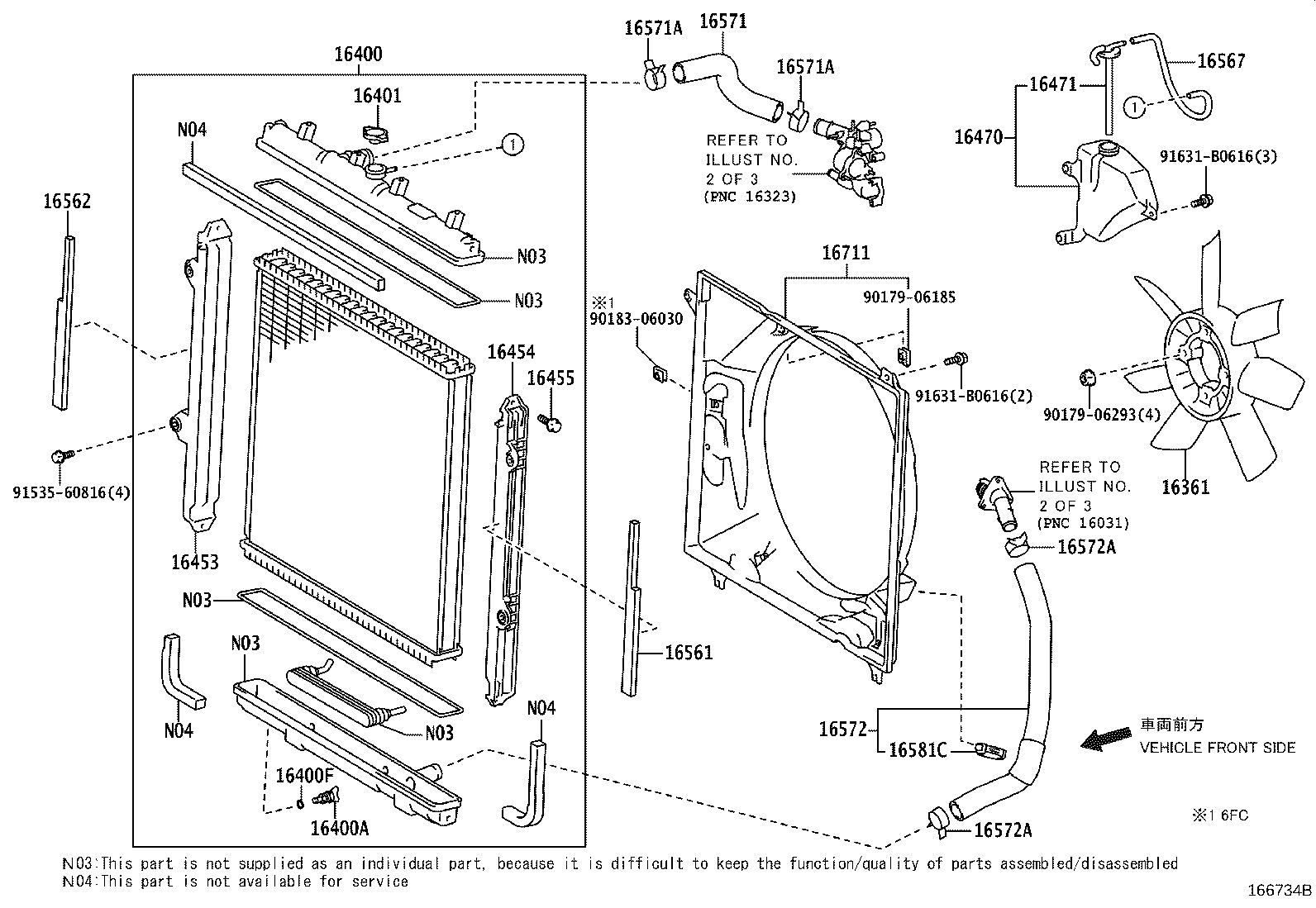 16208-11040 PIPE SUB-ASSY, WATER BY-PASS, NO.3 product image