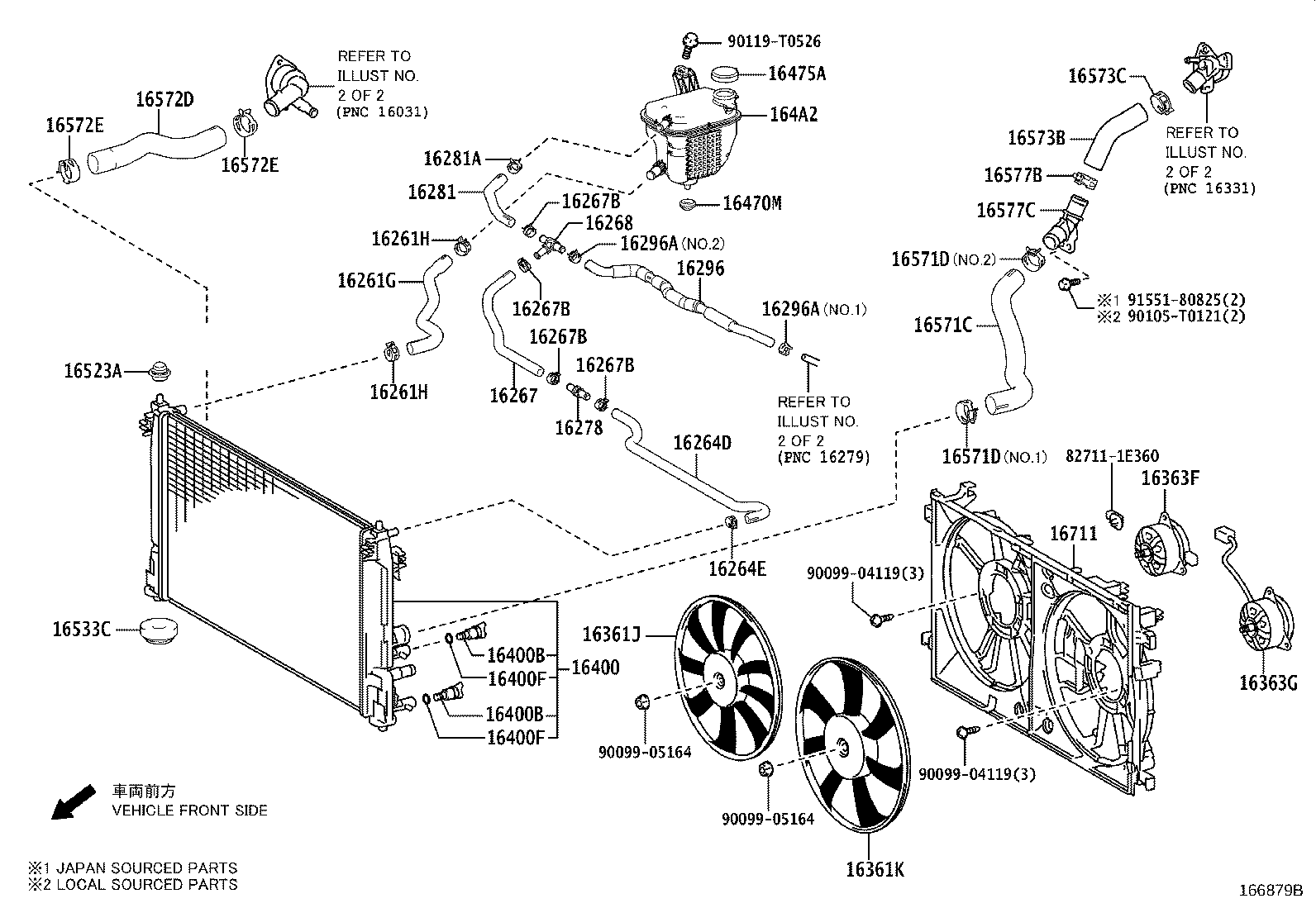 16260-0T130 PIPE ASSY, WATER BY-PASS product image